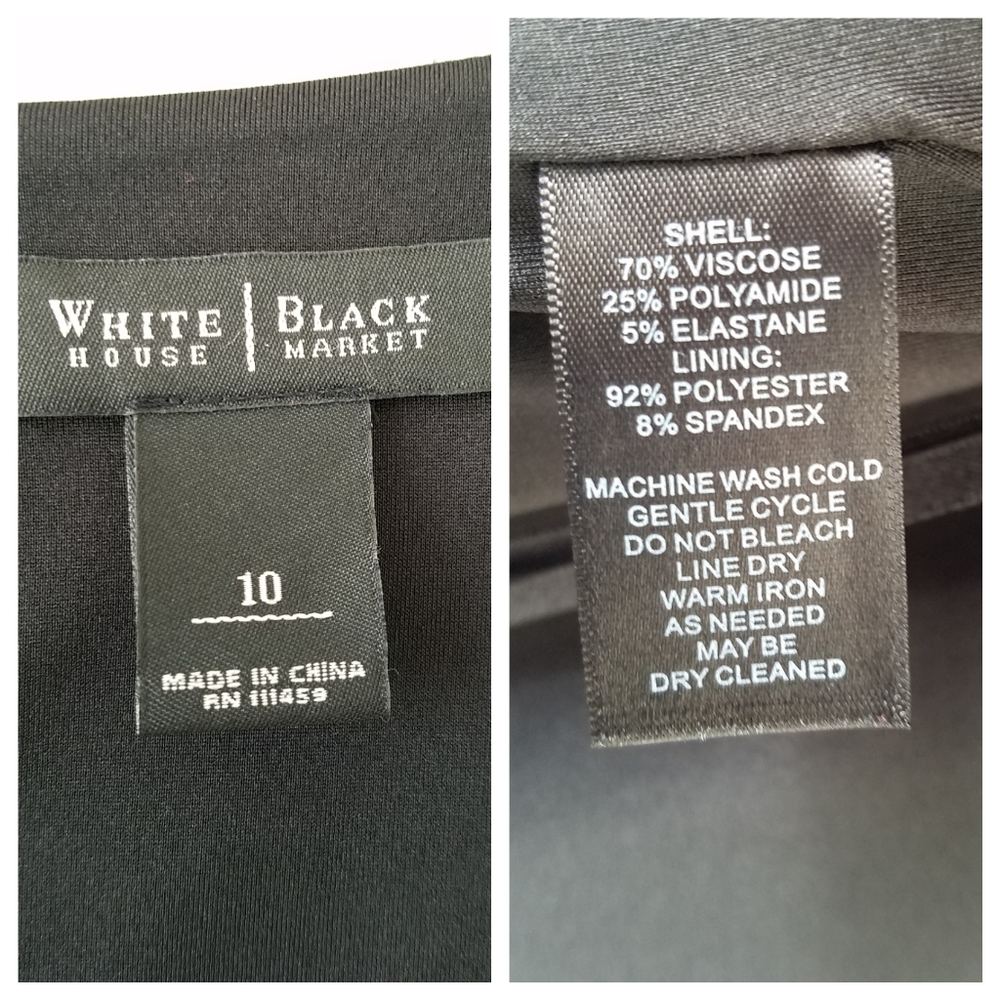 White House Black Market Ponte Knit Dress, Sz 10 - Picture 6 of 7